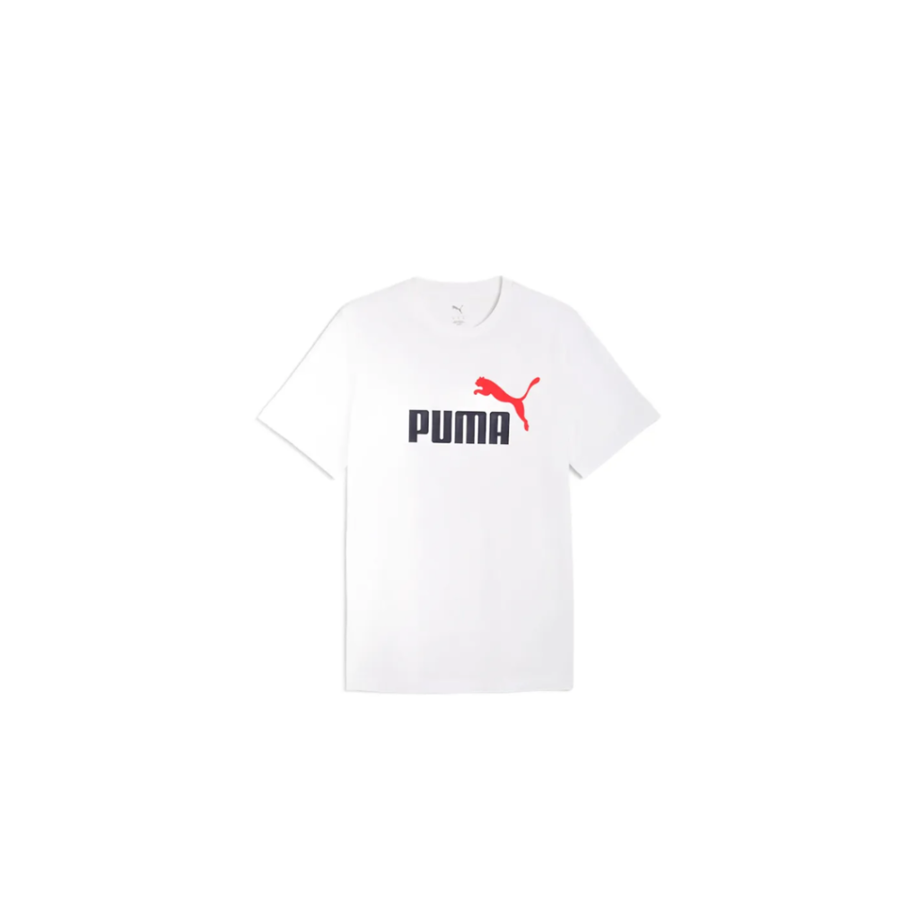 Camiseta Puma Blanca Logo Rojo